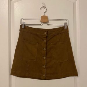 Suede skirt